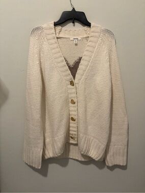 Splendid Oversized Heart Cardigan